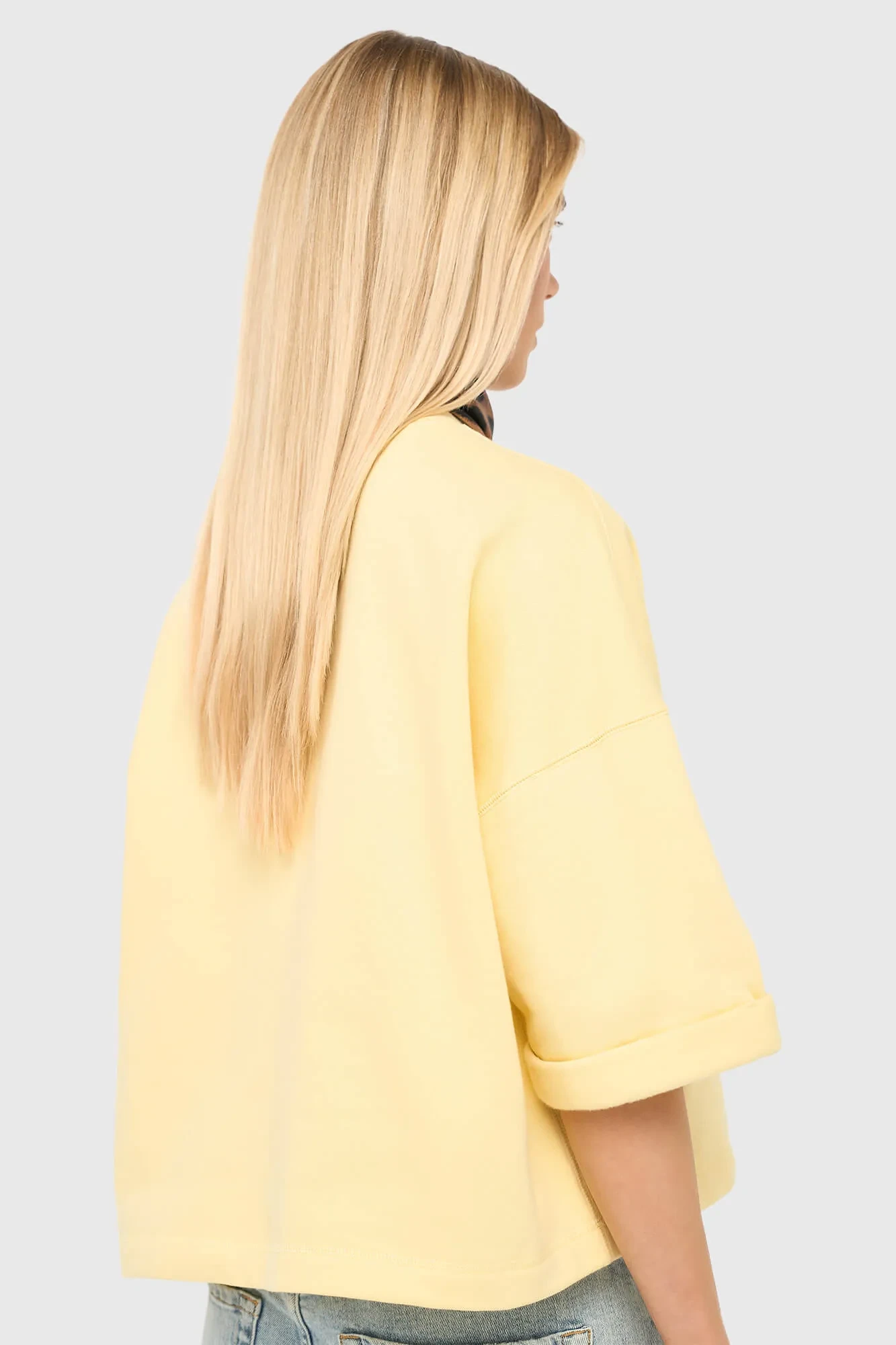 Gele Dames Sweater Katoen Aiden