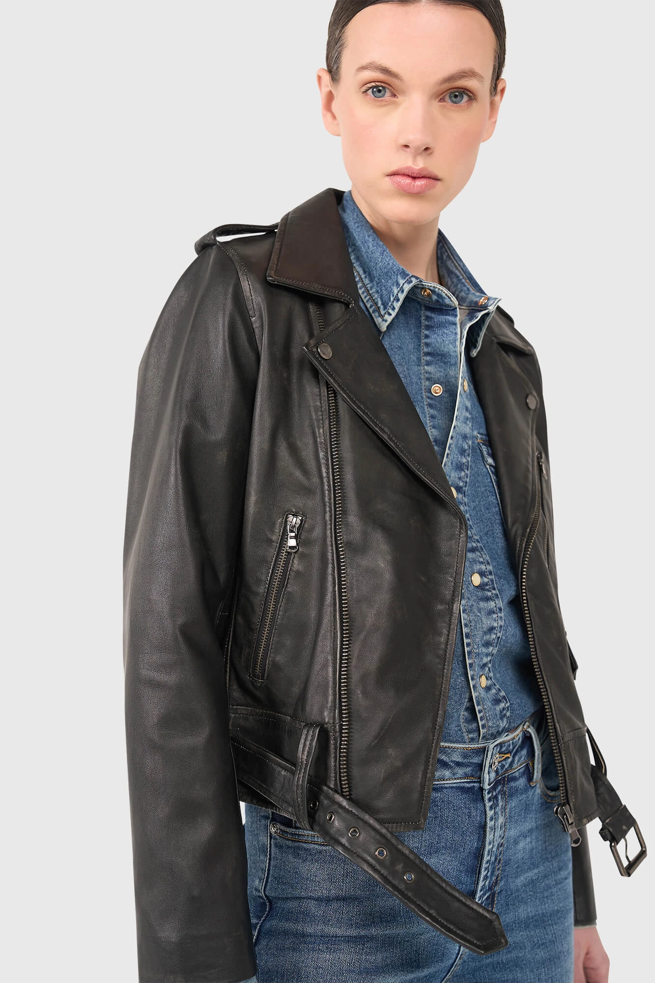 Burke Zwart Leer