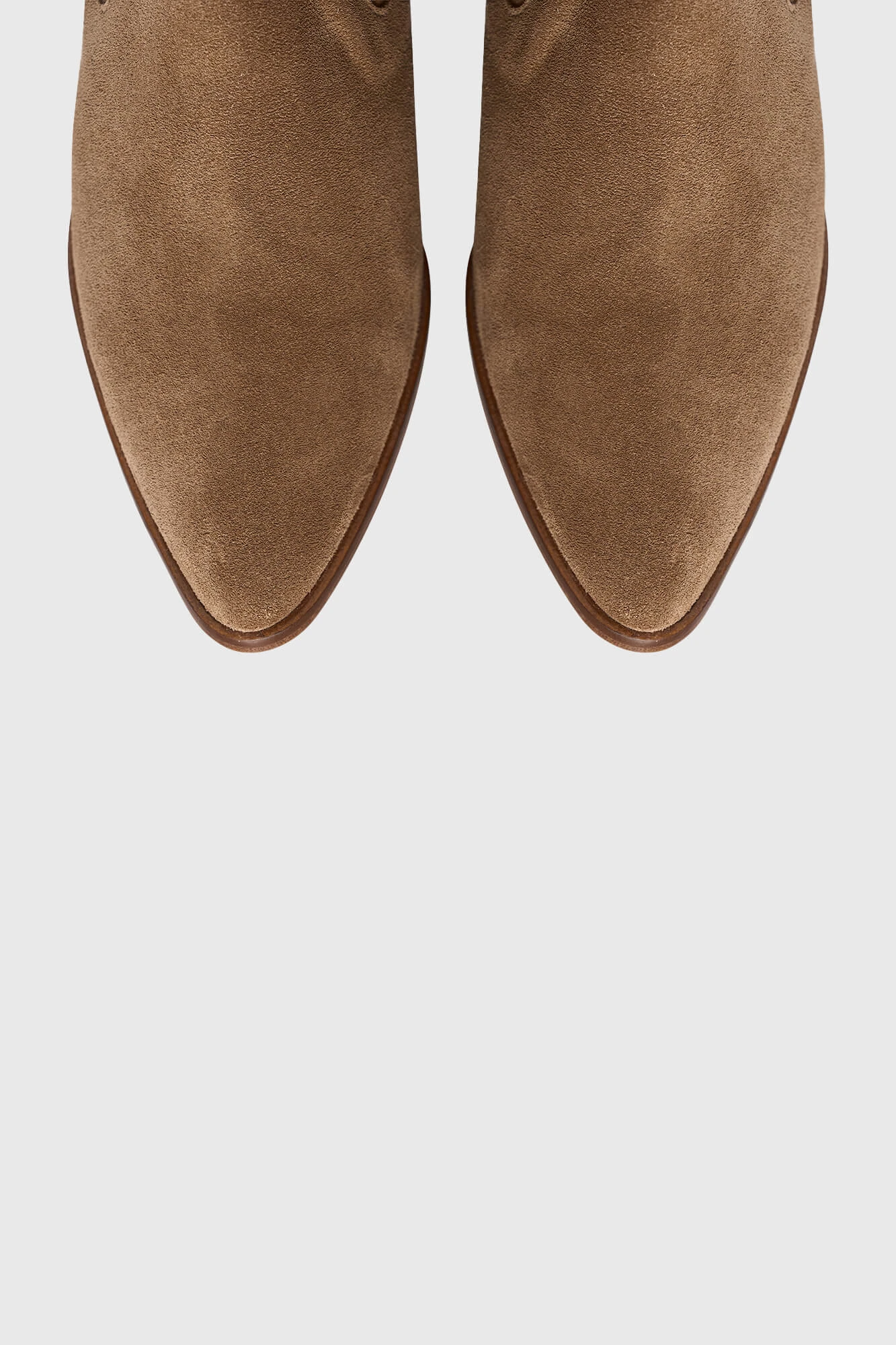 Enkellaars Western Dames Suede Colt Cognac