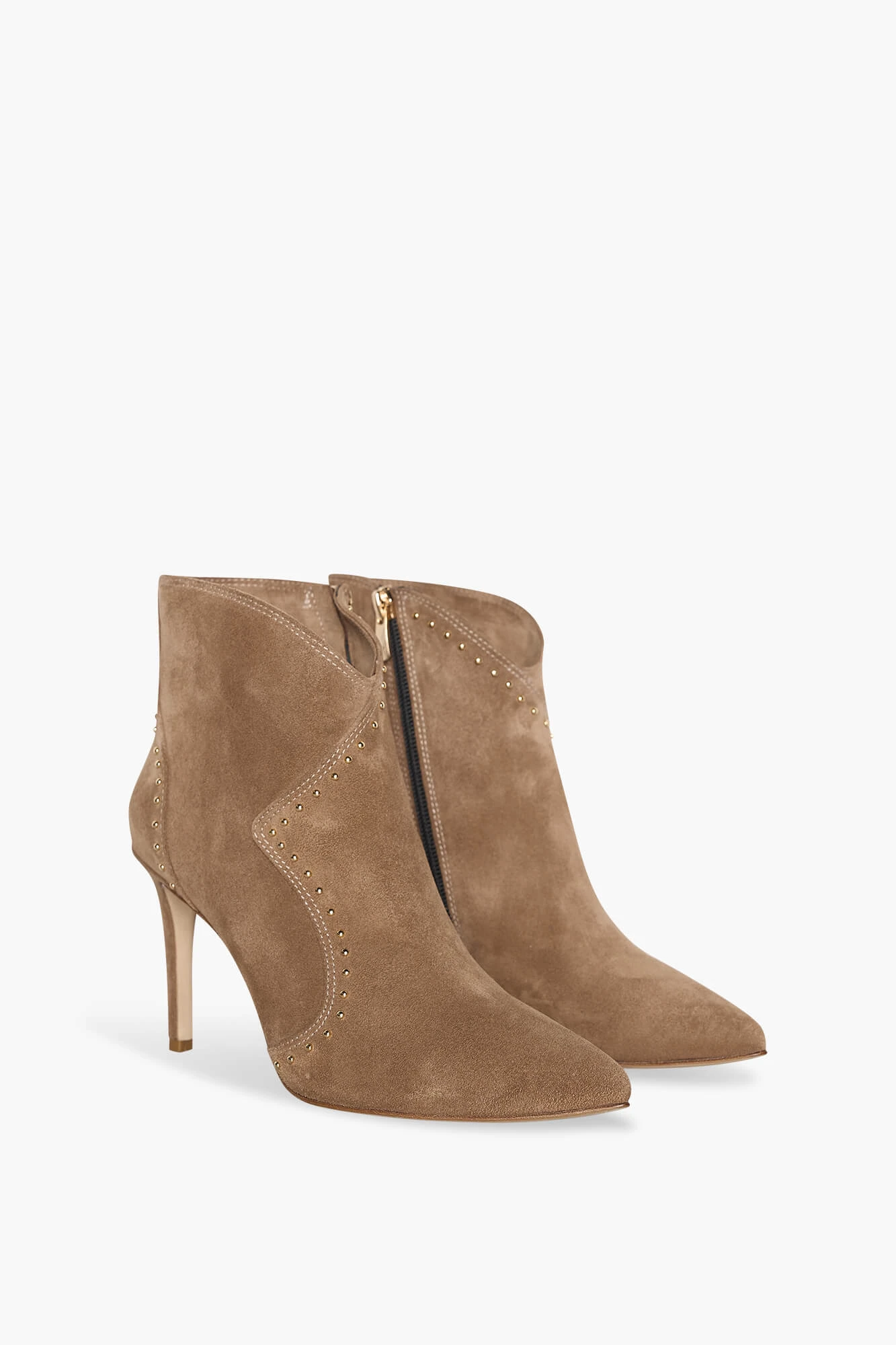 Laarsje Dames Suede Stewart Cognac Studs